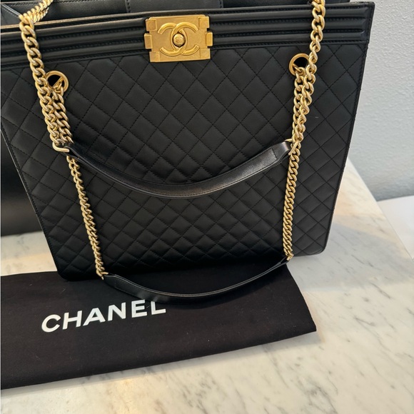 Authentic Chanel bag Purse tote new CC large shopping bag - Picture 2 of 11